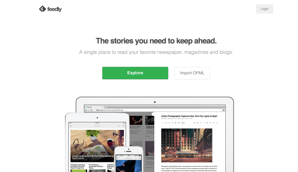 feedly-home-page